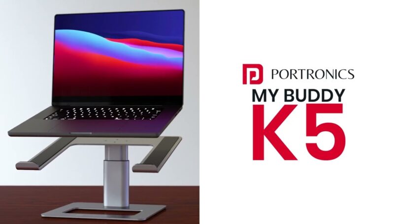 Portronics Launches My Buddy K5 Portable Laptop Stand