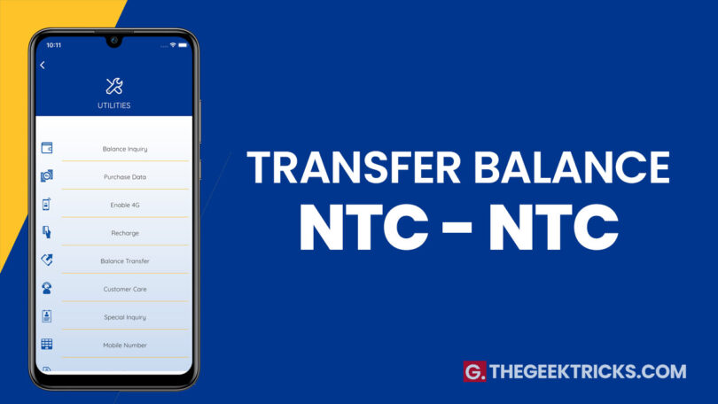 How To Transfer Balance in NTC to NTC (Nepal Telecom)